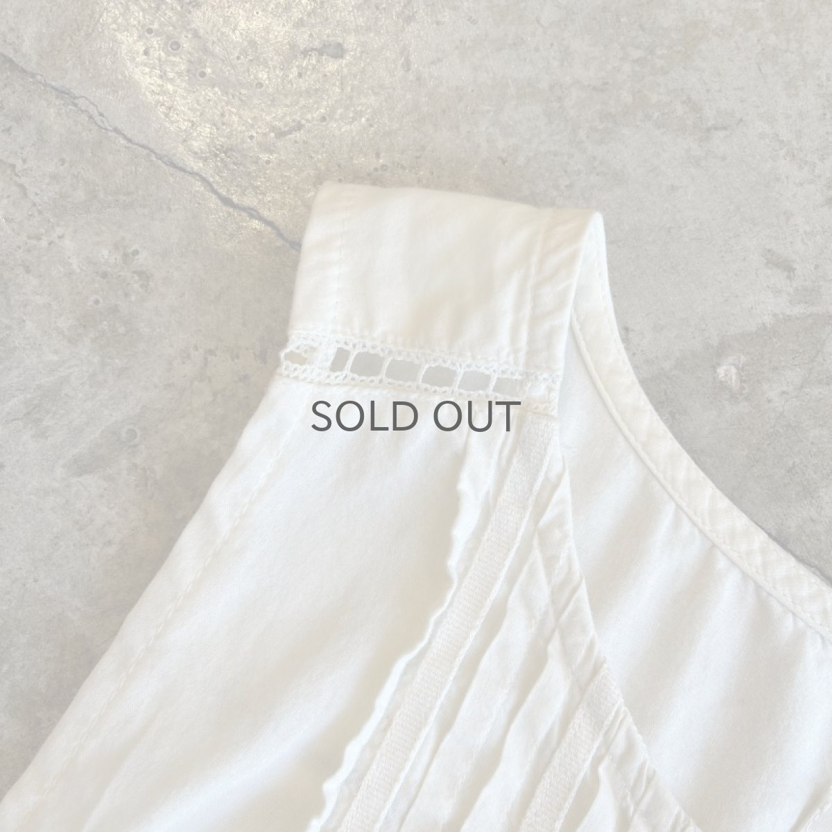 画像6: FRONT PLEATS SIDE RIBBON DESIGN SHORT VEST / Ladies XS(36) (6)