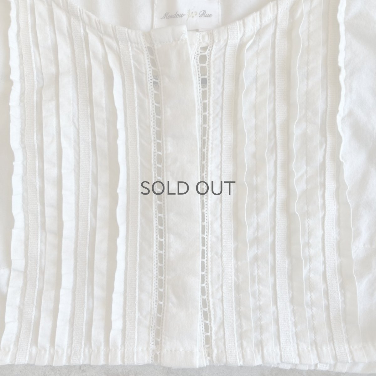 画像7: FRONT PLEATS SIDE RIBBON DESIGN SHORT VEST / Ladies XS(36) (7)