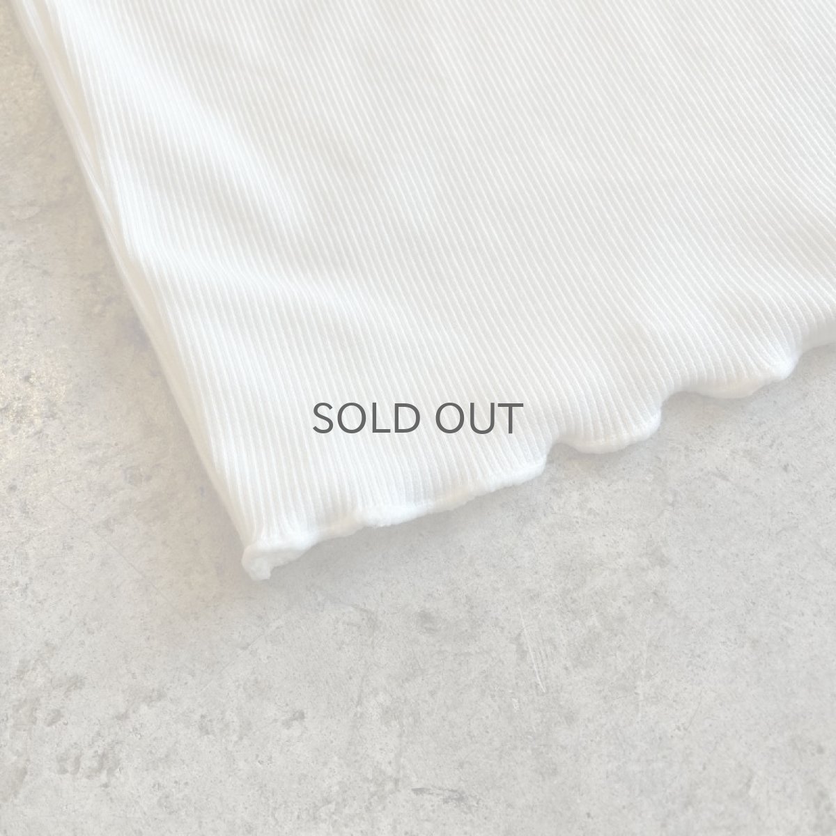 画像3: OUT STITCH LINE DESIGN RIB S/S TOPS / Ladies M (3)