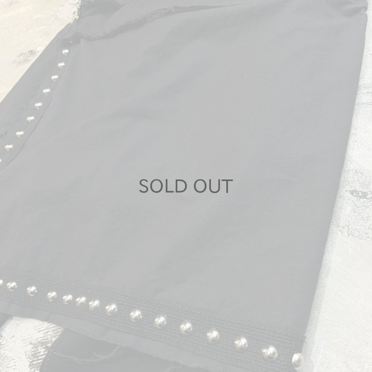 画像5: 【Wiz&Witch】"DIRTY BEAUTIFUL" STUDS WRAP SKIRT DENIM PANTS / W31 (5)