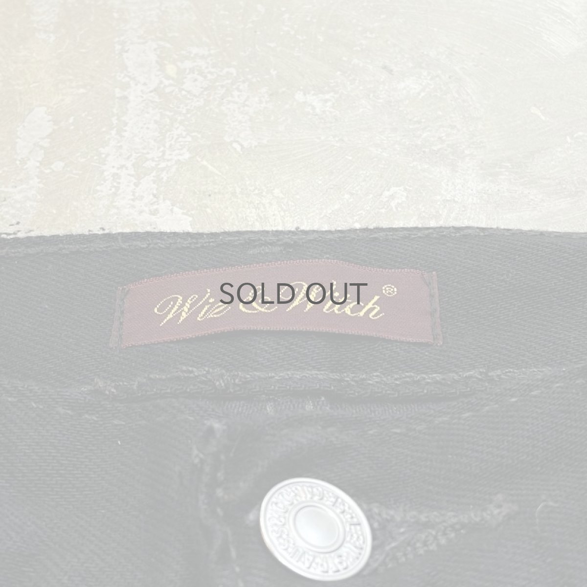 画像12: 【Wiz&Witch】"DIRTY BEAUTIFUL" STUDS WRAP SKIRT DENIM PANTS / W31 (12)