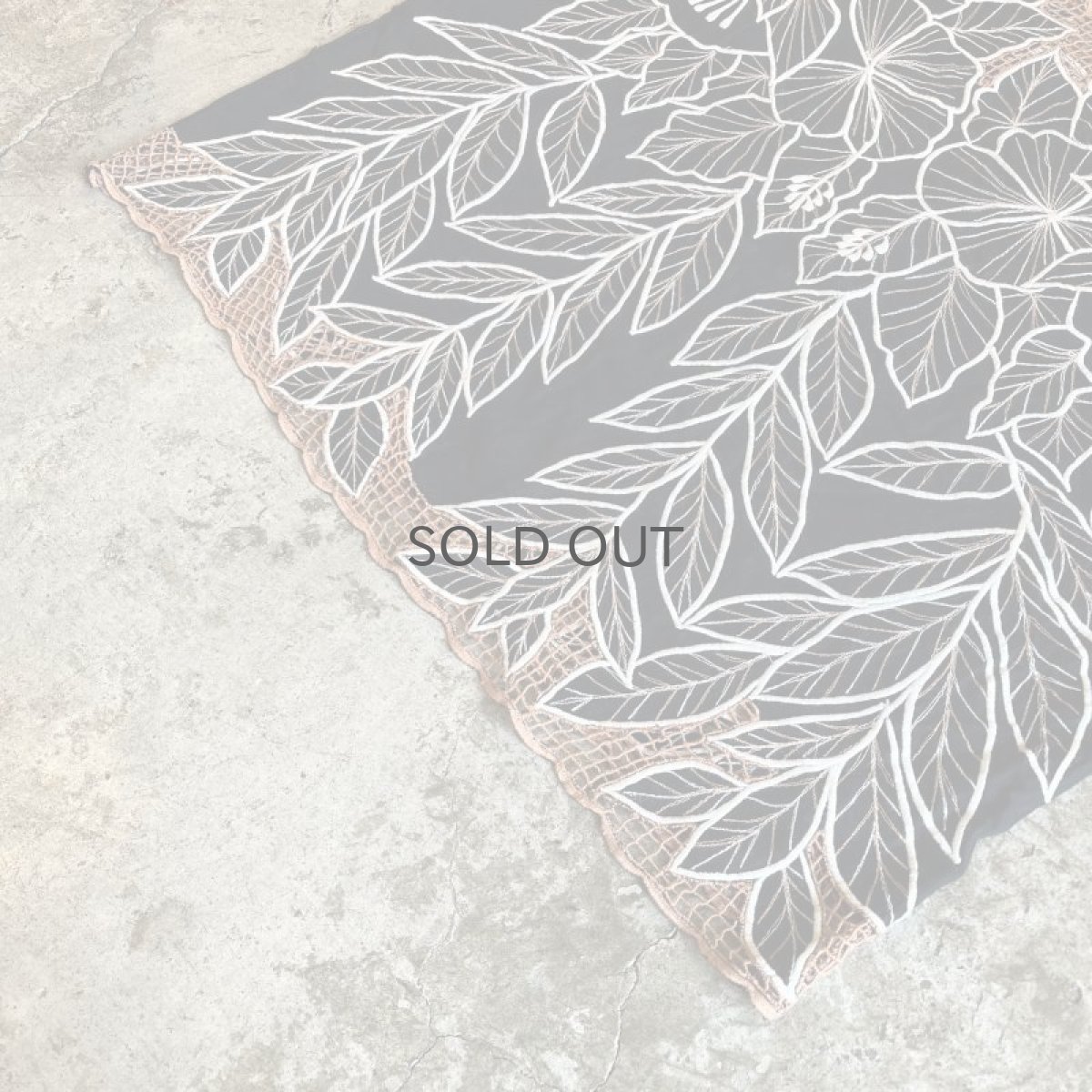 画像4: ALL OVER FLOWER EMBROIDERY DESIGN S/S TOPS / Ladies L (4)