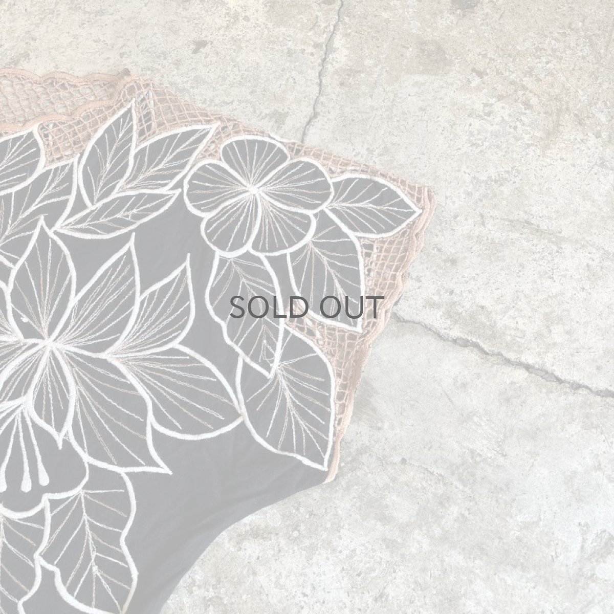 画像6: ALL OVER FLOWER EMBROIDERY DESIGN S/S TOPS / Ladies L (6)