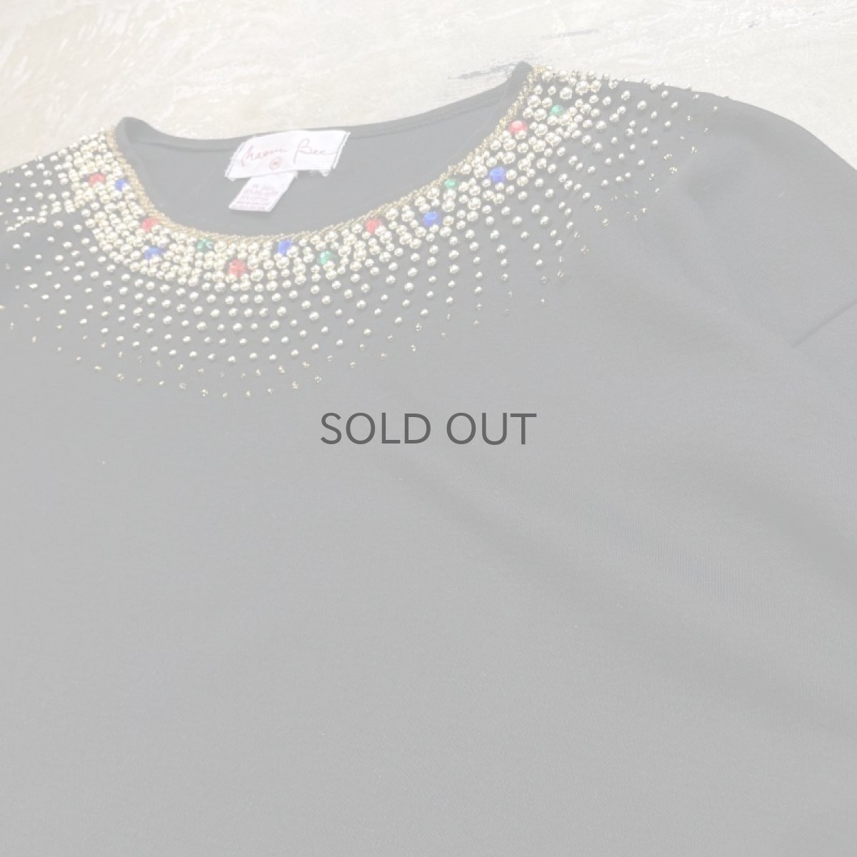 画像5: OLD STUDS DECORATIVE NECK S/S TEE / Mens M (5)