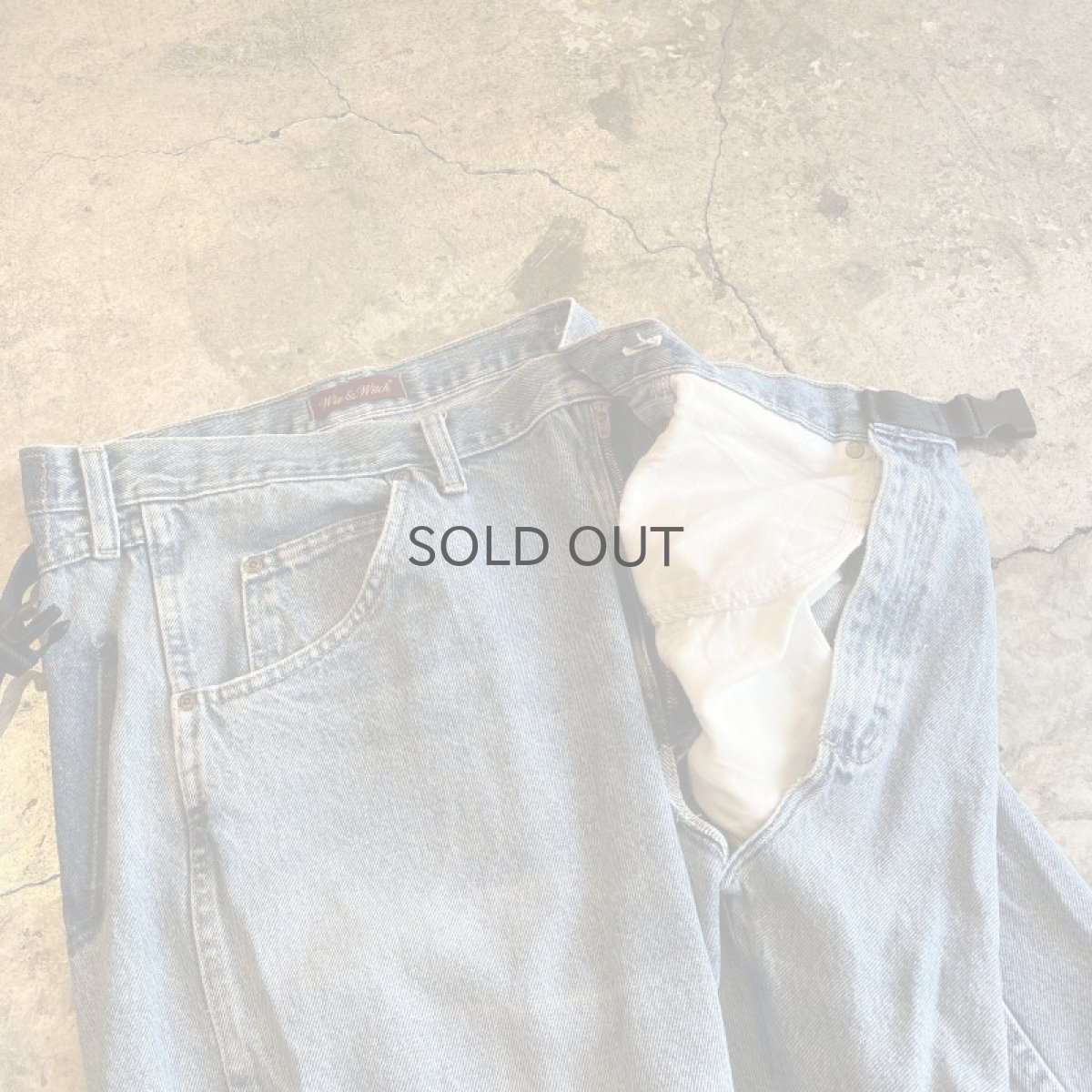 画像5: 【Wiz&Witch】"WEIRD" FUTURE WRAP DENIM PANTS / FREE (5)