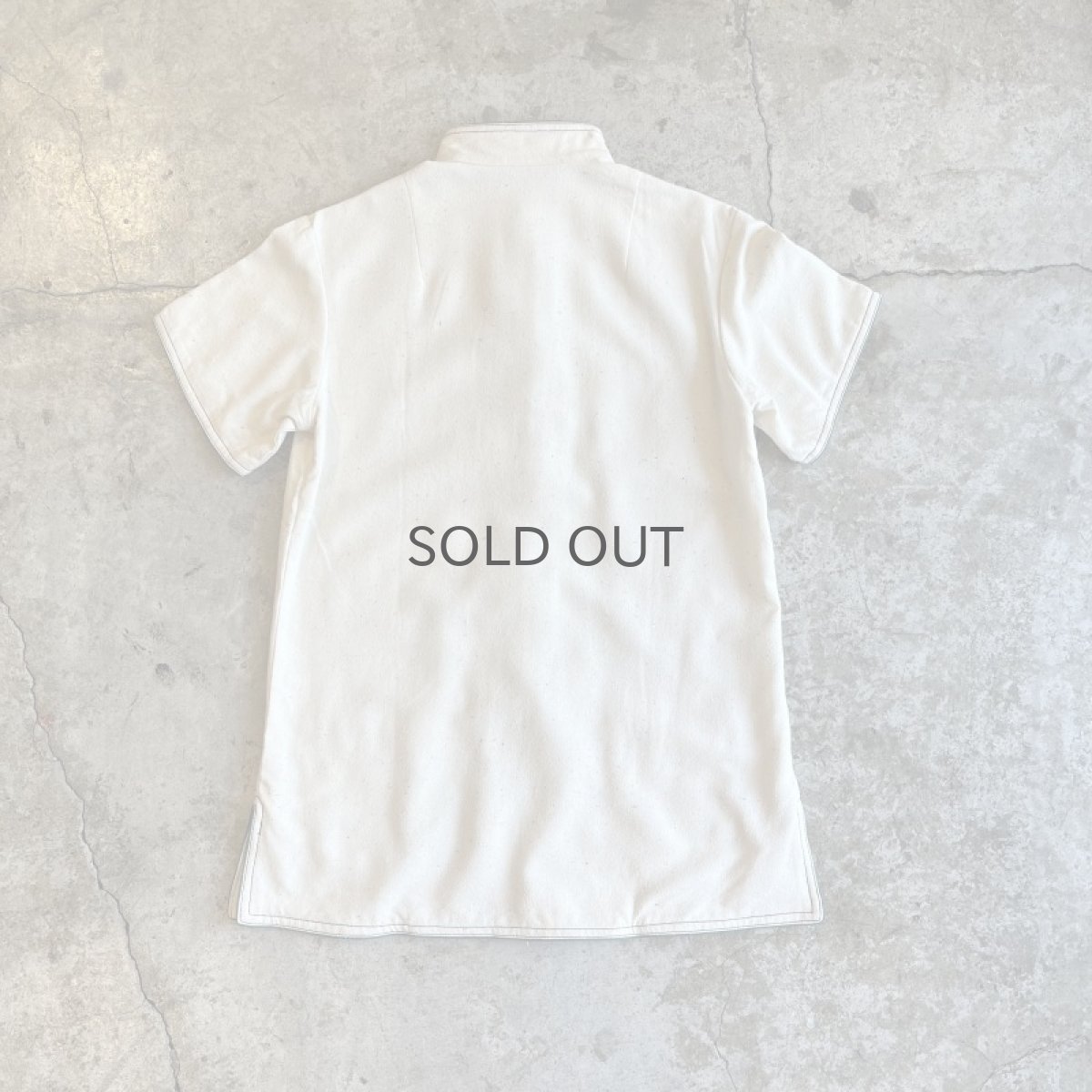 画像2: 2 POCKET DESIGN CHINA PIPING COLOR S/S SHIRT / Ladies M (2)