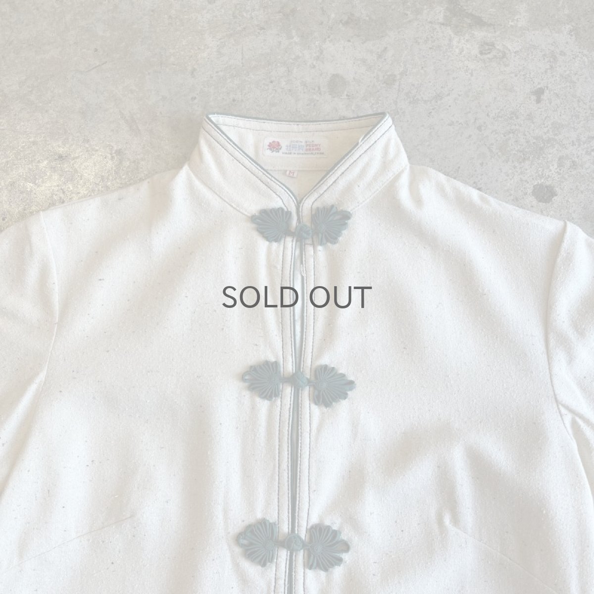 画像7: 2 POCKET DESIGN CHINA PIPING COLOR S/S SHIRT / Ladies M (7)