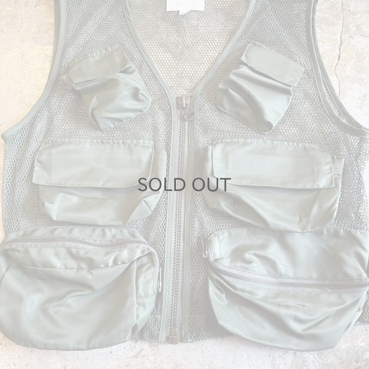画像8: 6 POCKET DESIGN KHAKI COLOR MESH FISHING VEST / Ladies M (8)