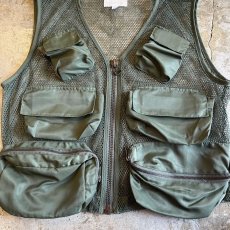 画像8: 6 POCKET DESIGN KHAKI COLOR MESH FISHING VEST / Ladies M (8)