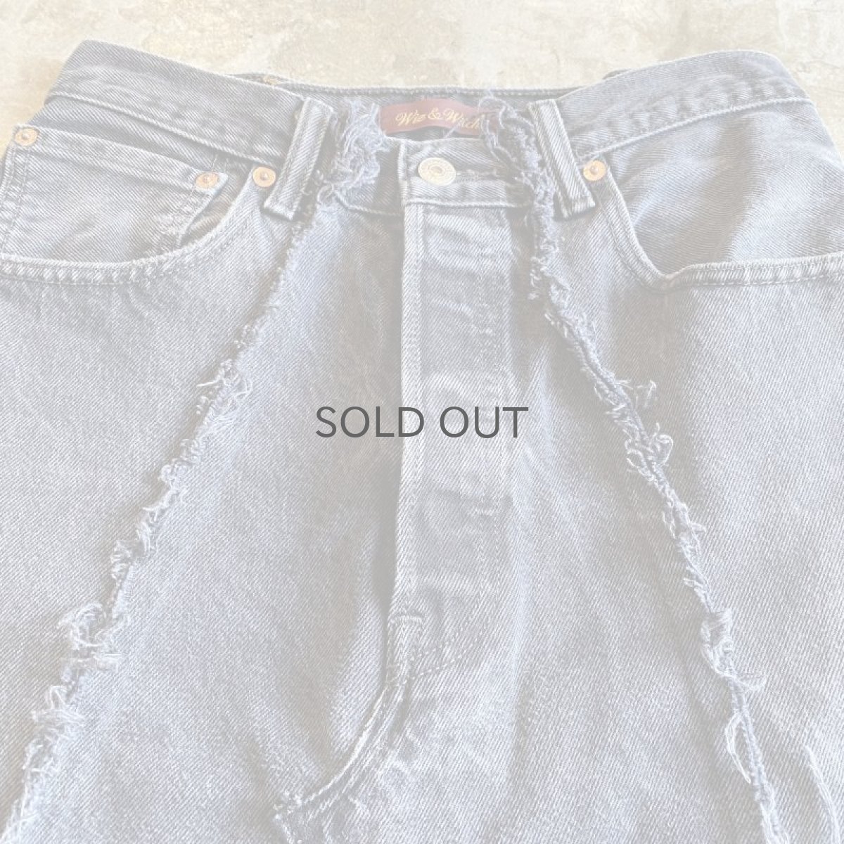 画像5: 【Wiz&Witch】"UNITED" TWINS DENIM SKIRT / W28  (5)