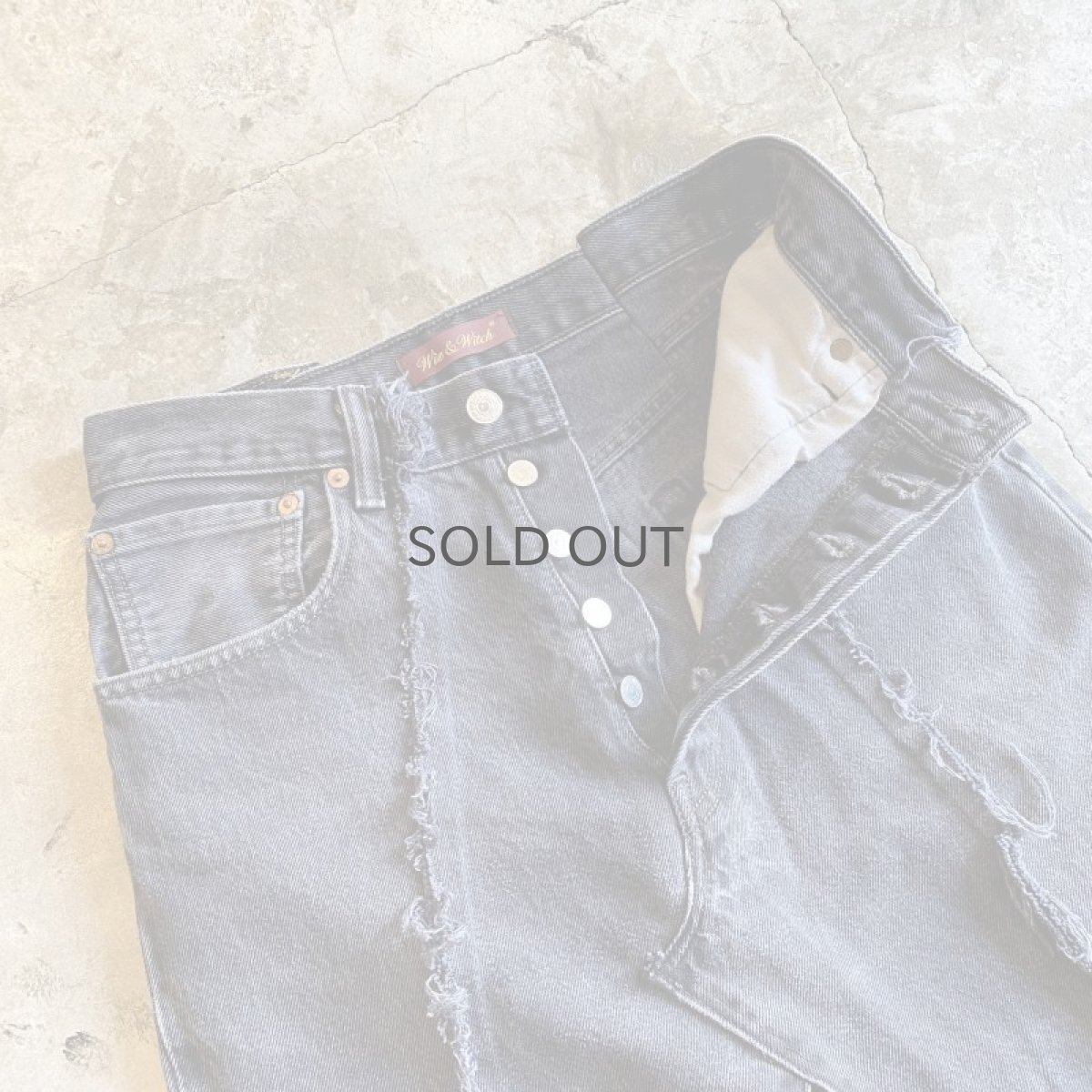 画像8: 【Wiz&Witch】"UNITED" TWINS DENIM SKIRT / W28  (8)