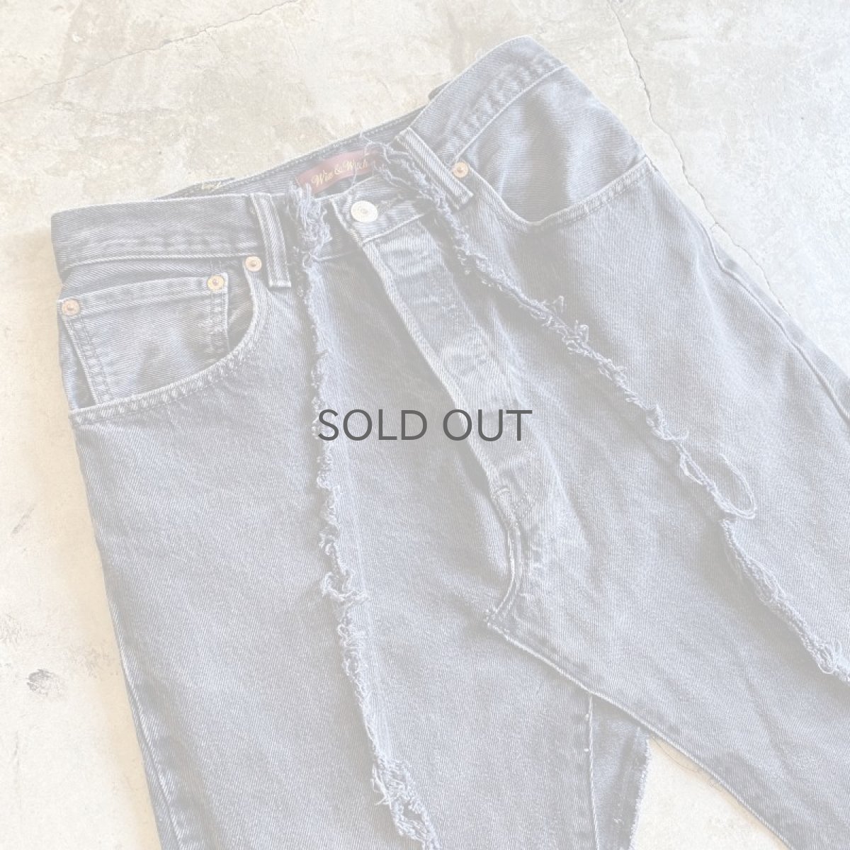 画像3: 【Wiz&Witch】"UNITED" TWINS DENIM SKIRT / W28  (3)