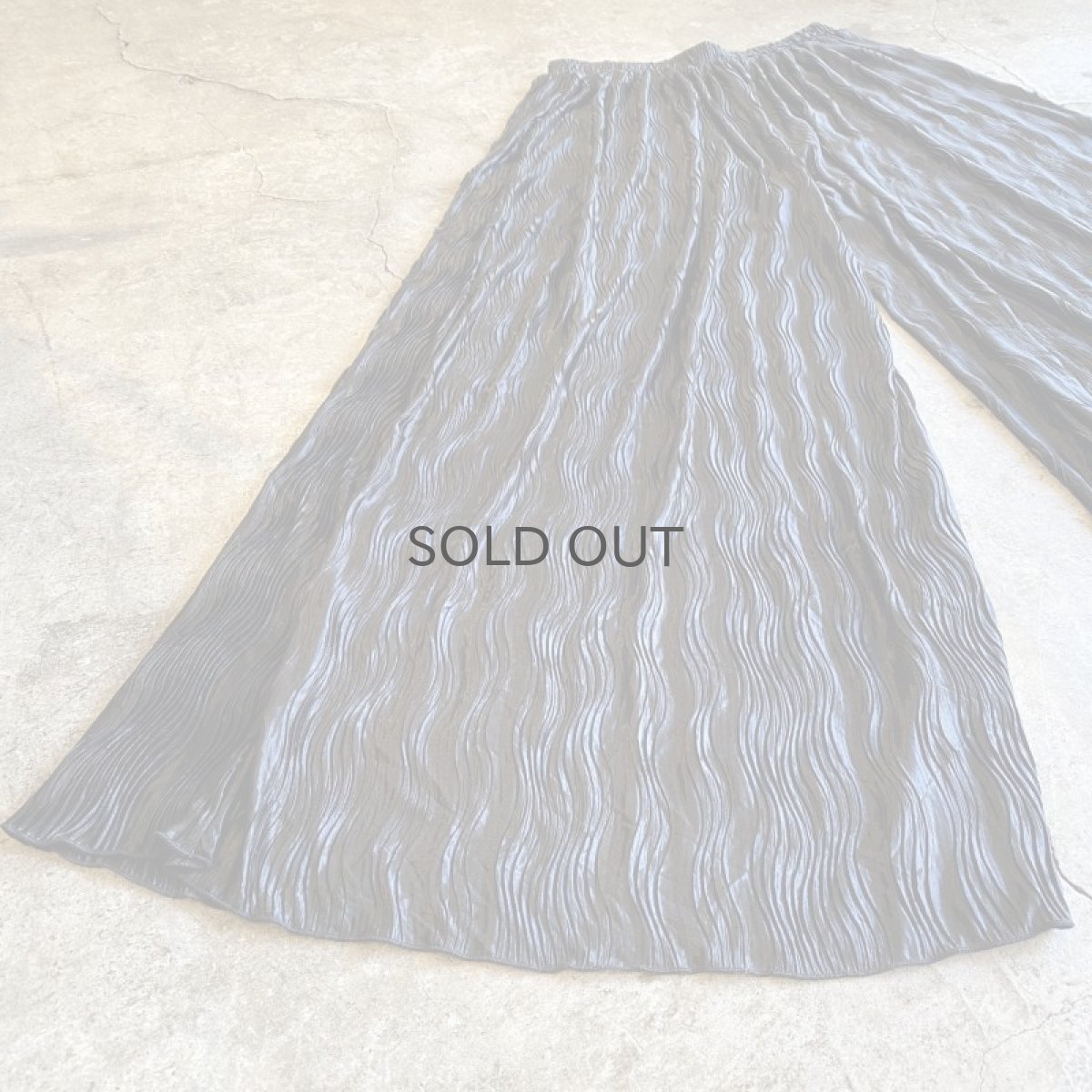 画像5: WAVE PLEATED DESIGN WIDE PANTS / W27~W33 (5)