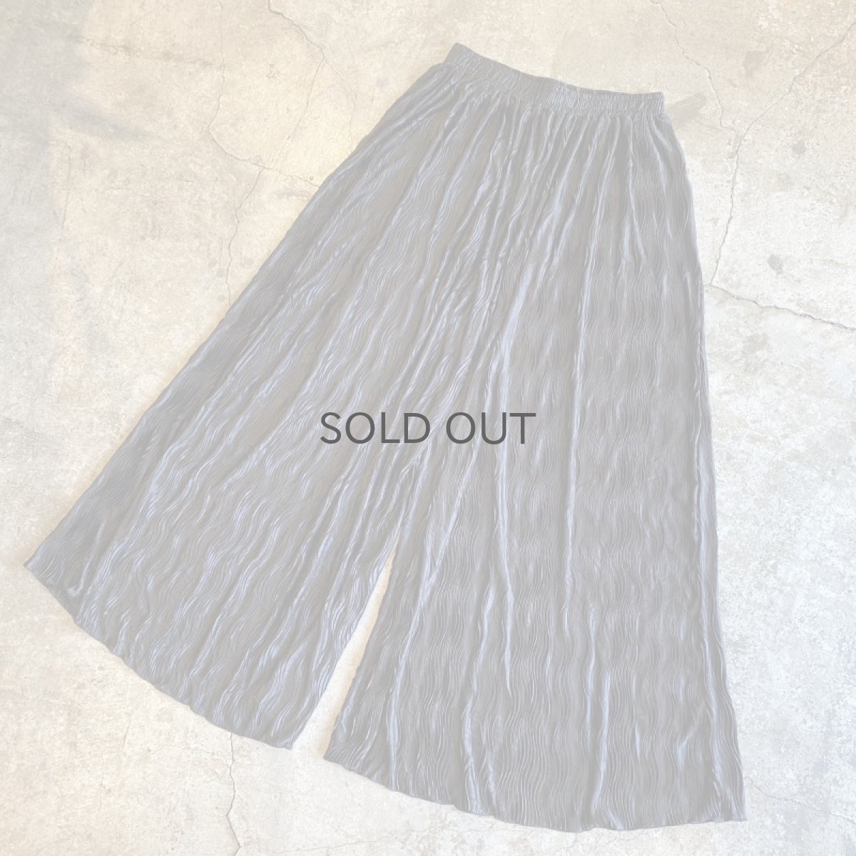 画像4: WAVE PLEATED DESIGN WIDE PANTS / W27~W33 (4)