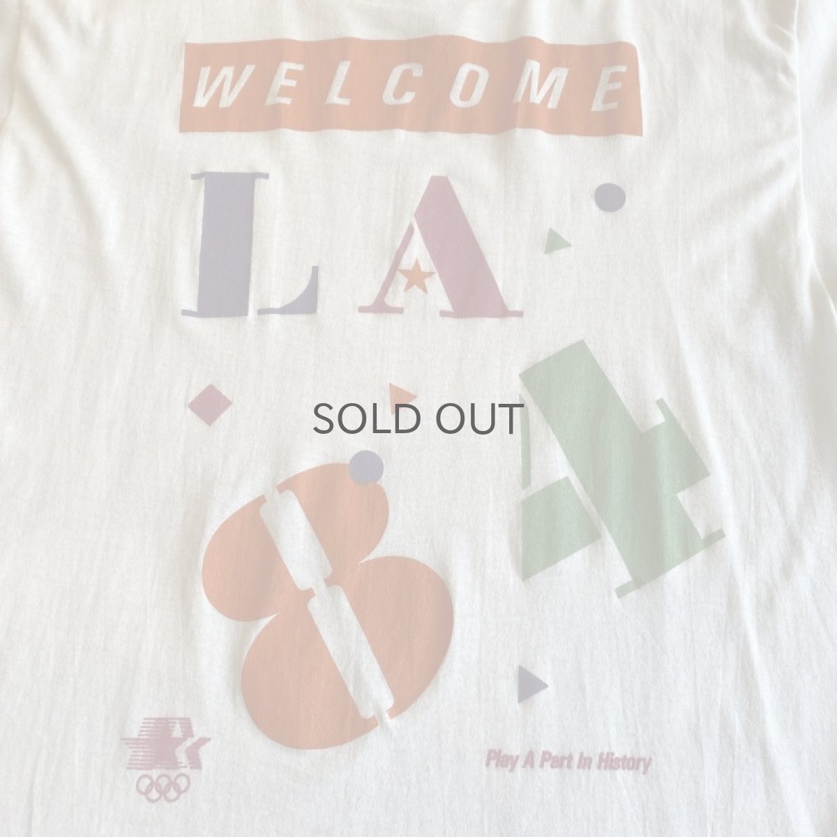 画像5: 80's LOS ANGELES OLYMPIC PRINTED S/S TEE / Ladies L / MADE IN USA (5)