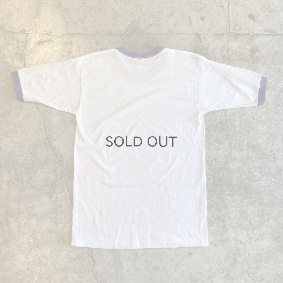 画像2: OLD POINT GLITTER PRINTED DESIGN RINGER S/S TEE / Ladies M (2)