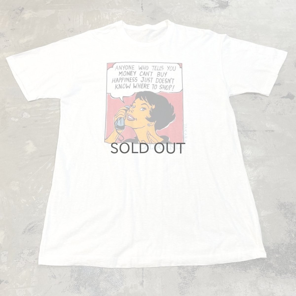 画像1: "GIRL ON THE PHONE" FRONT PRINTED S/S TEE / Mens L (1)