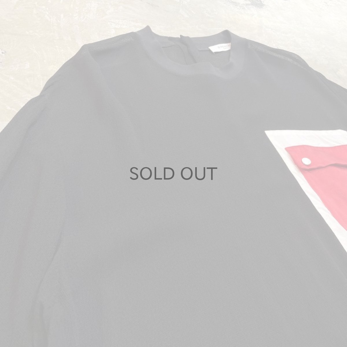 画像3: 【GIVENCHY】FRONT DESIGN POCKET MESH S/S TEE / Mens L (3)