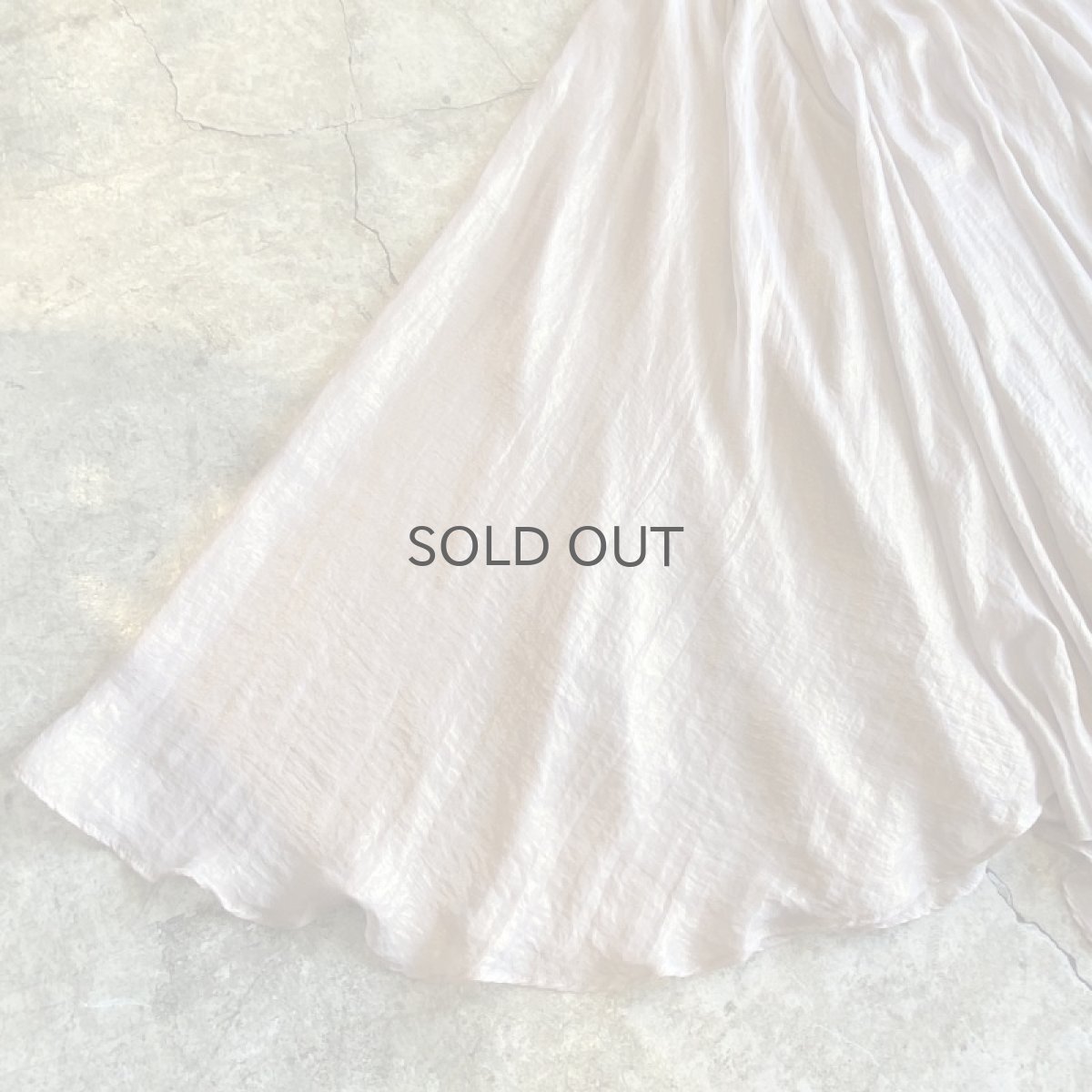 画像6: COLOR LUSTER ASYMMETRY DESIGN FLARE SHEER SKIRT / W23~W27 (6)