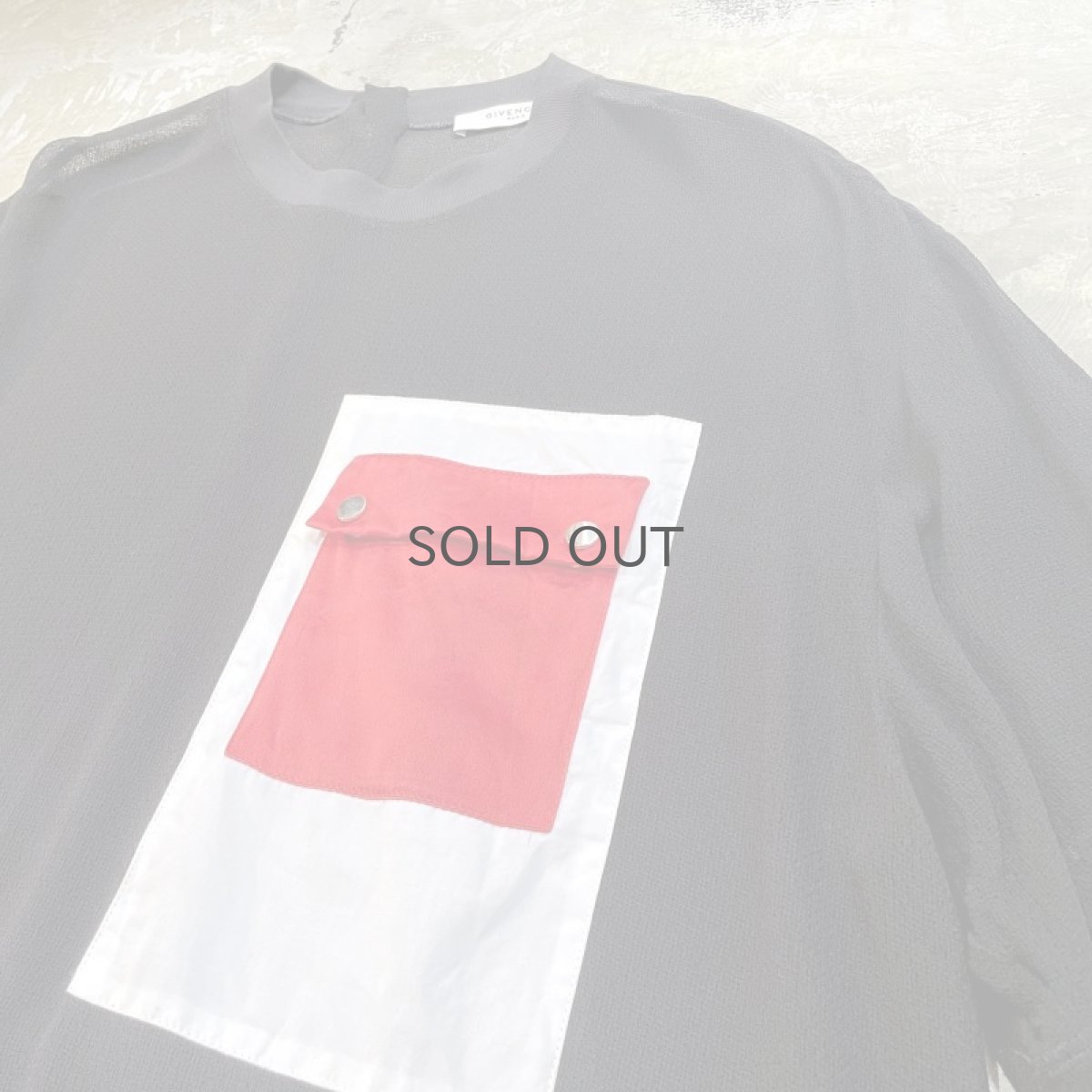 画像4: 【GIVENCHY】FRONT DESIGN POCKET MESH S/S TEE / Mens L (4)