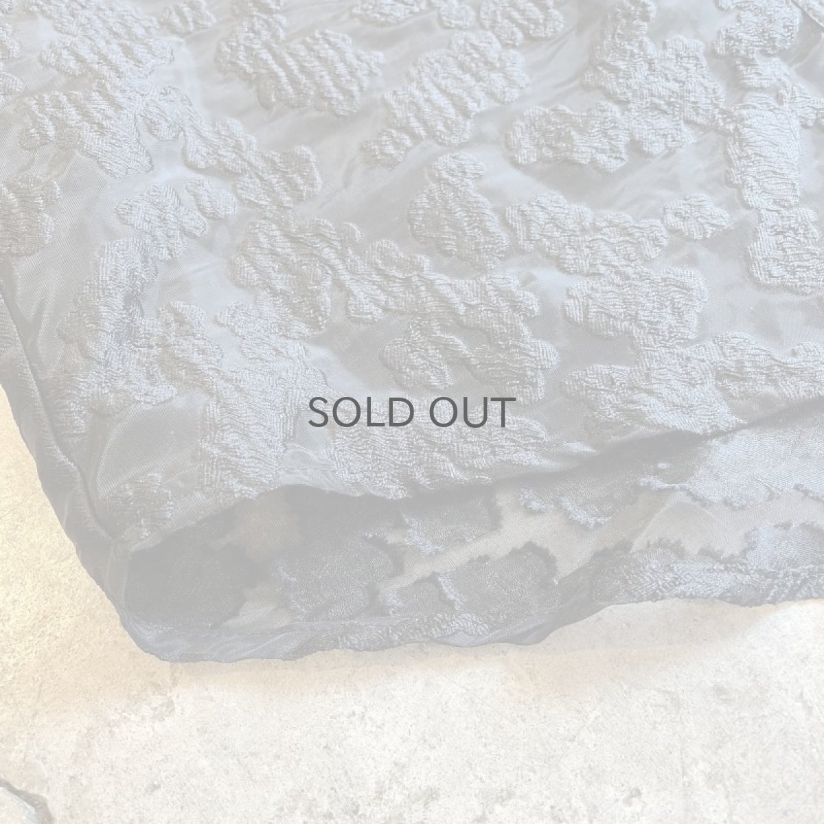 画像3: ALL OVER EMBOSS DESIGN OVER SHEER L/S SHIRT / Ladies M (3)