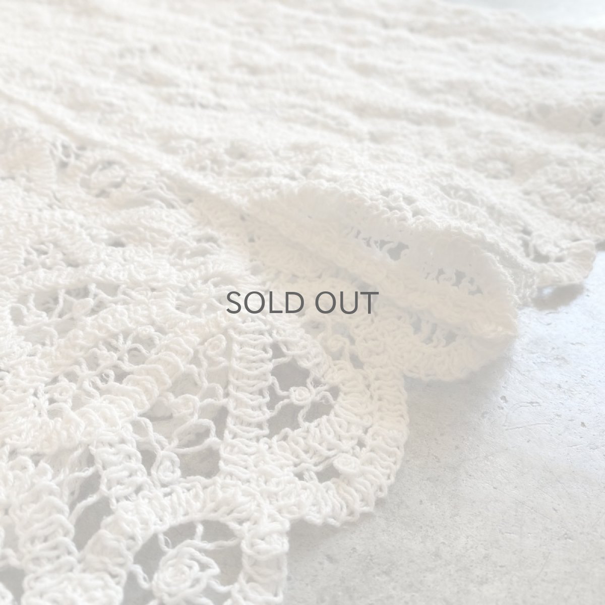 画像12: WHITE COLOR CROCHET LACE DESIGN LONG SKIRT / W25~W30 (12)