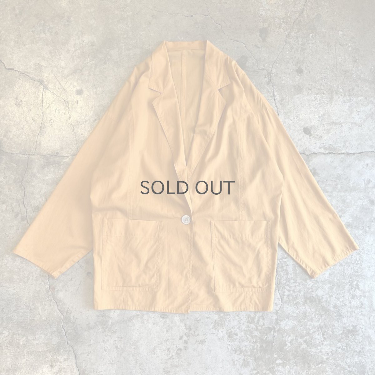 画像1: ORANGE COLOR DOUBLE POCKET DESIGN OVER JACKET / Ladies L (1)