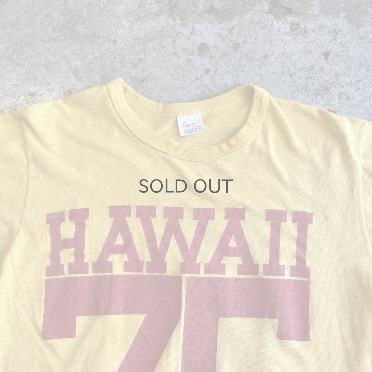 画像7: 70's BOTH SIDES NUMBERING PRINTED DESIGN COLOR S/S TEE / Ladies M(38~40) (7)