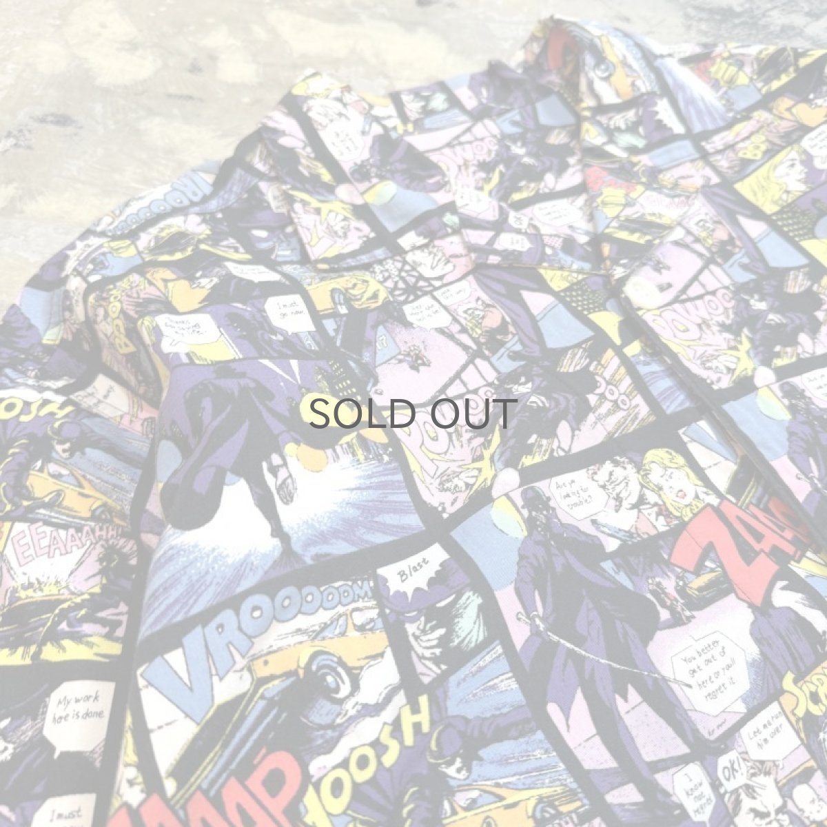 画像3: AMERICAN COMICS PATTERN L/S SHIRT / Mens L (3)