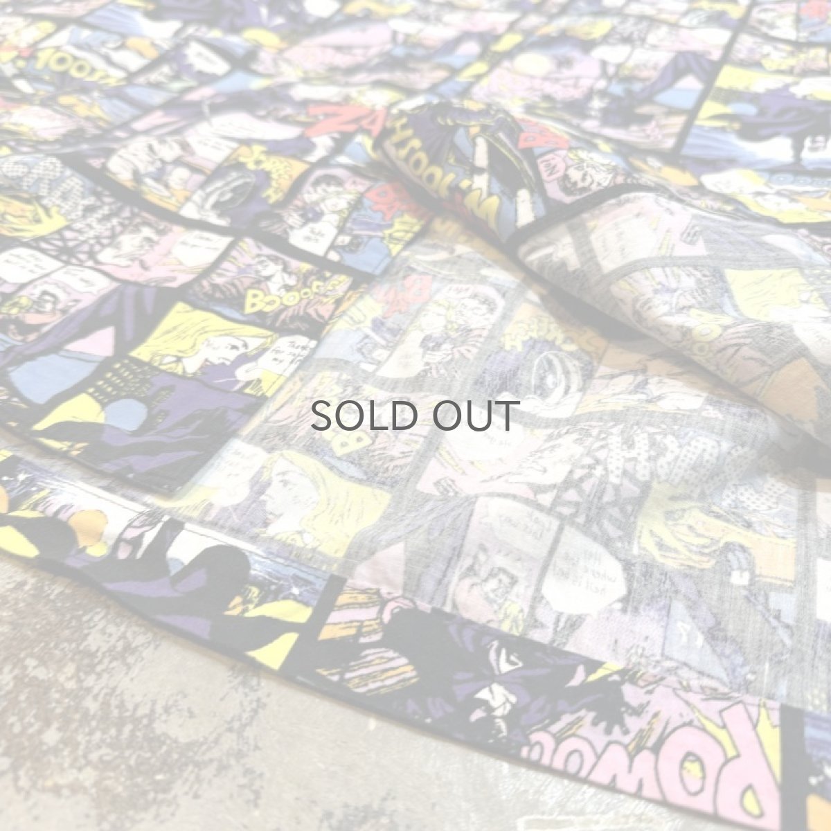 画像8: AMERICAN COMICS PATTERN L/S SHIRT / Mens L (8)