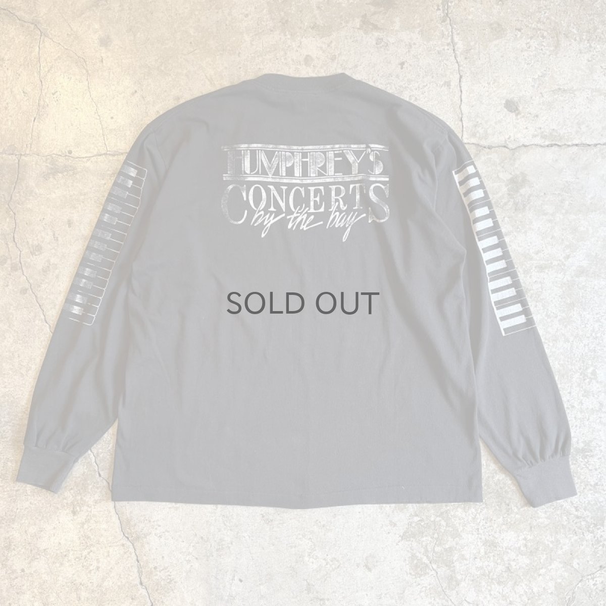 画像2: BLACK COLOR BOTH SIDES LOGO PRINTED DESIGN L/S TOPS / Ladies L (XL) / MADE IN USA (2)