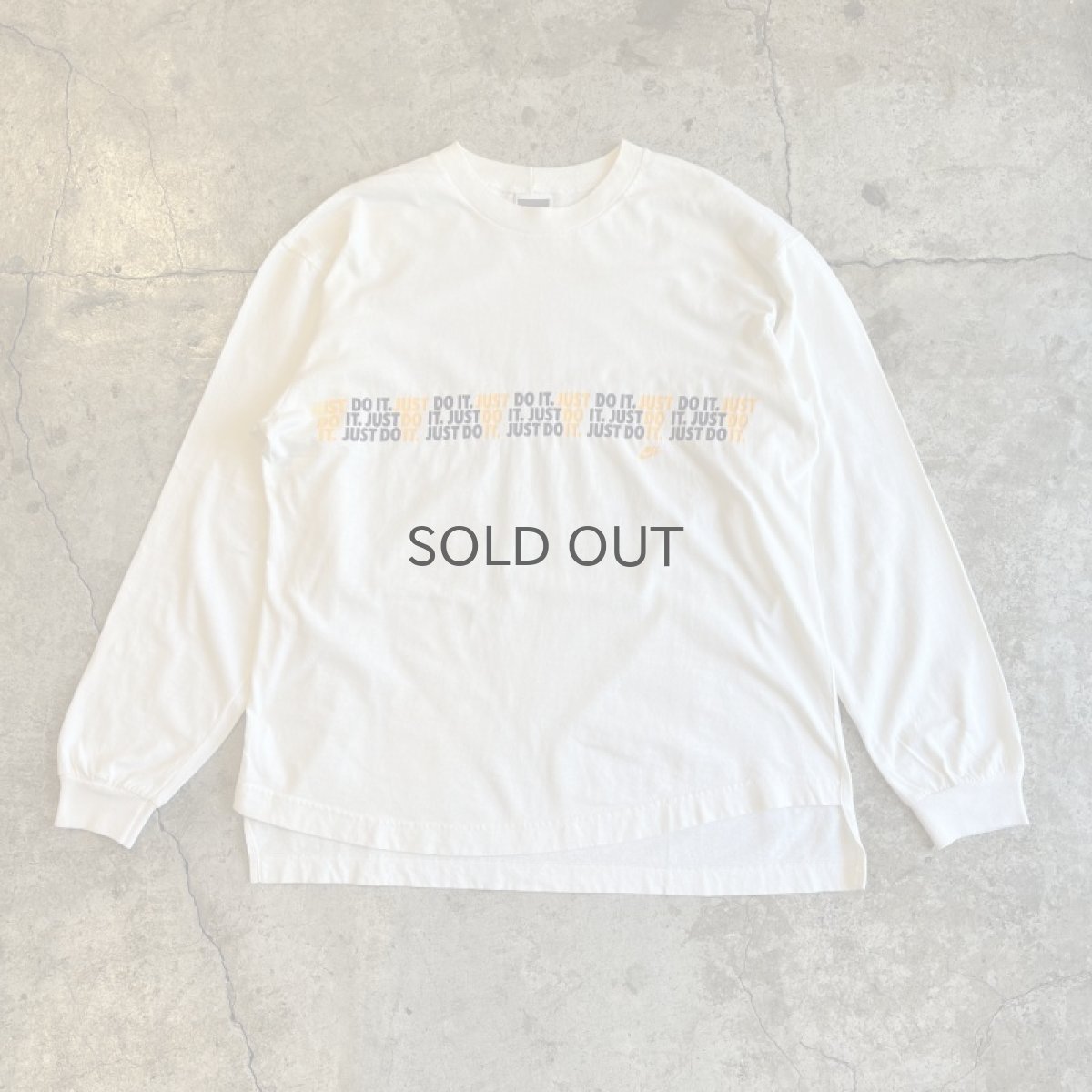 画像1: OLD 【NIKE】COLOR LOGO LINE DESIGN L/S TOPS / Ladies L(M) / MADE IN USA (1)