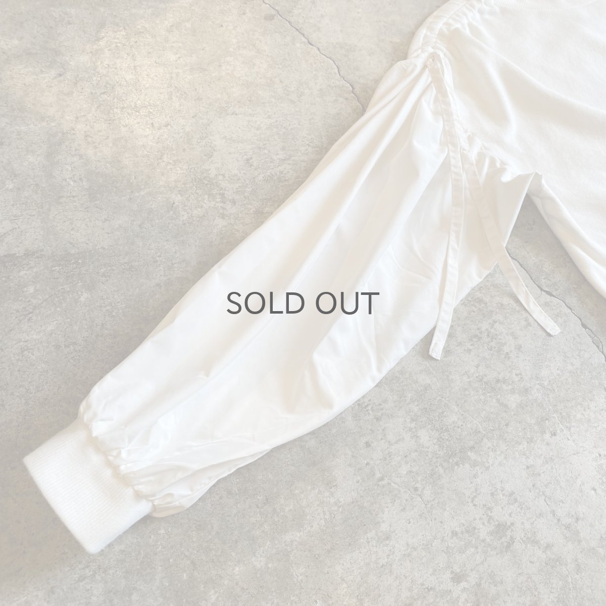 画像7: 【ARNOLD PALMER】WHITE COLOR SLEEVE DESIGN SWEAT / Ladies M  (7)
