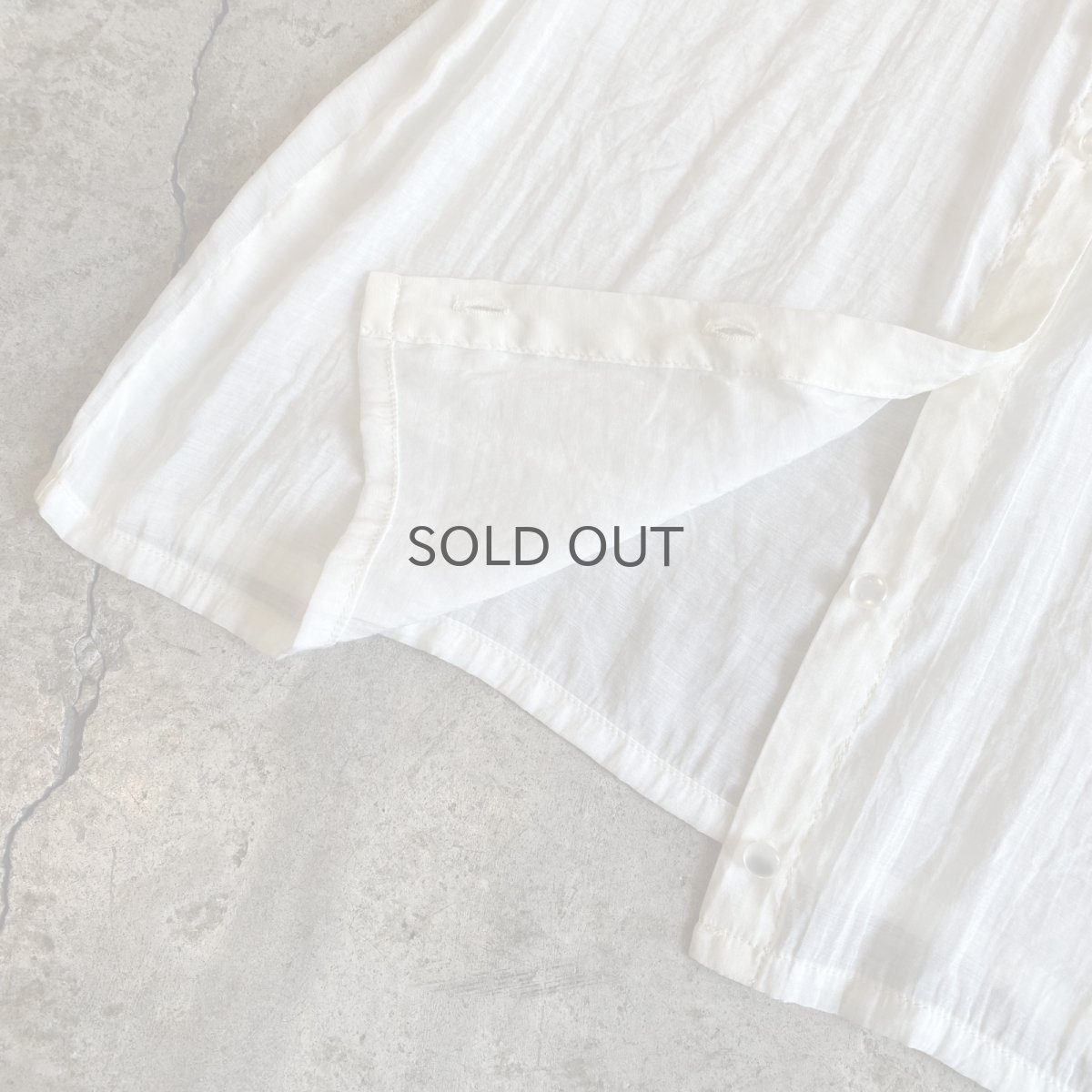 画像8: DESIGN COLLAR SHEER L/S BLOUSE / Ladies M (8)