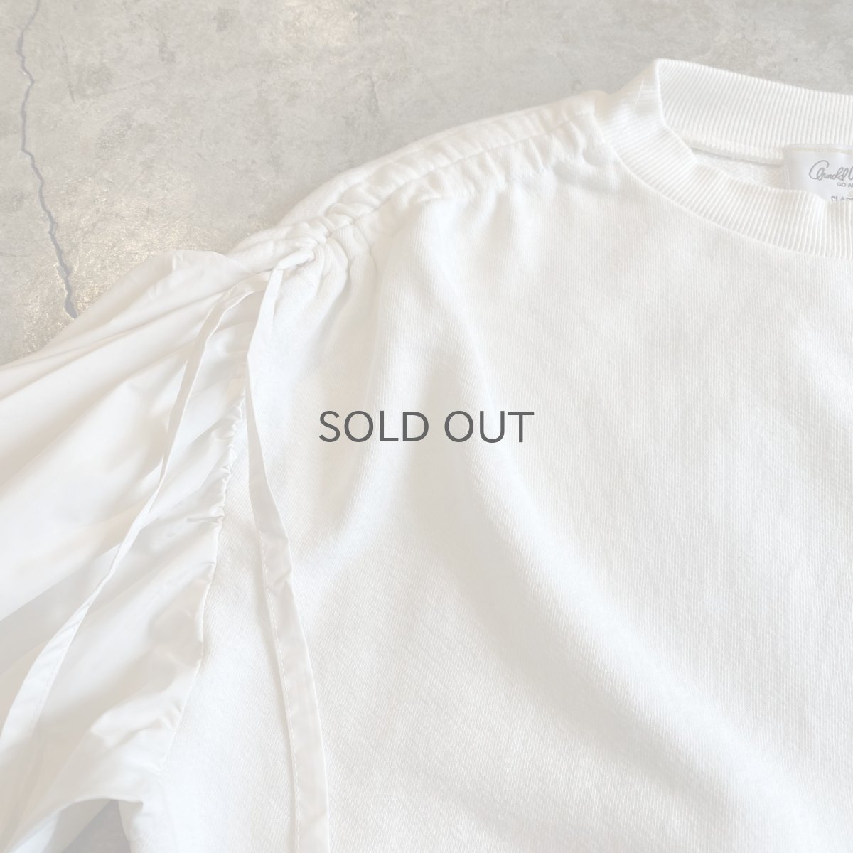画像6: 【ARNOLD PALMER】WHITE COLOR SLEEVE DESIGN SWEAT / Ladies M  (6)