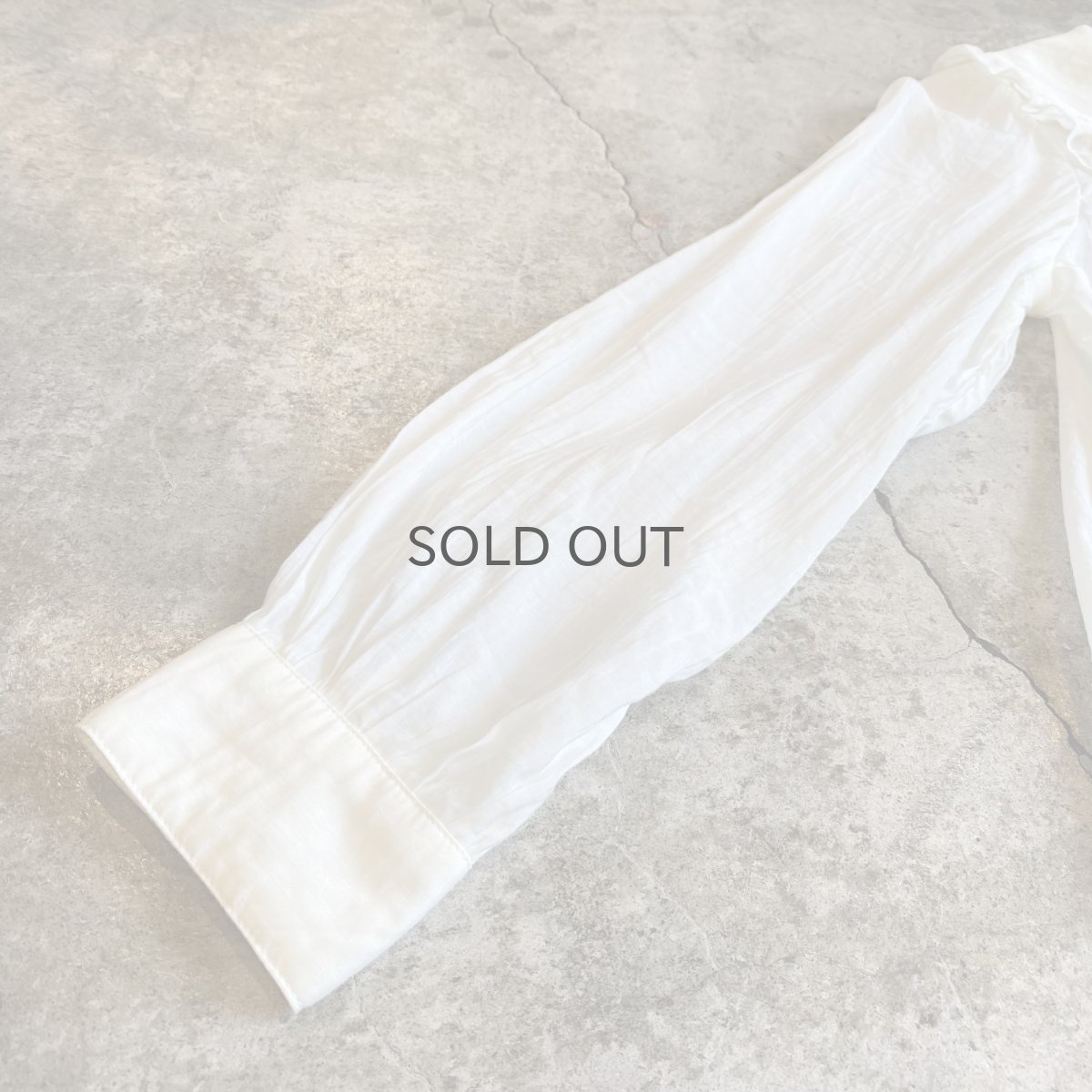 画像6: DESIGN COLLAR SHEER L/S BLOUSE / Ladies M (6)