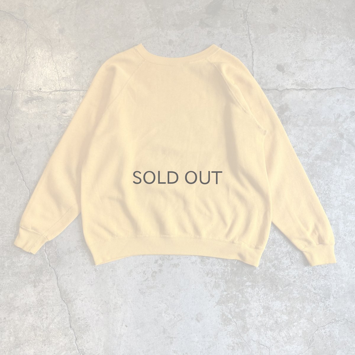 画像2: OLD FRONT LOGO PRINTED DESIGN COLOR L/S SWEAT / Ladies M / MADE IN USA (2)