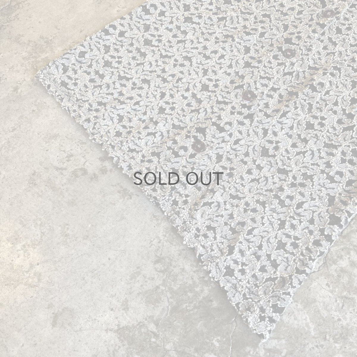 画像4: ALL OVER FLOWER EMBROIDERY DESIGN TULLE L/S SHIRT / Ladies M (4)