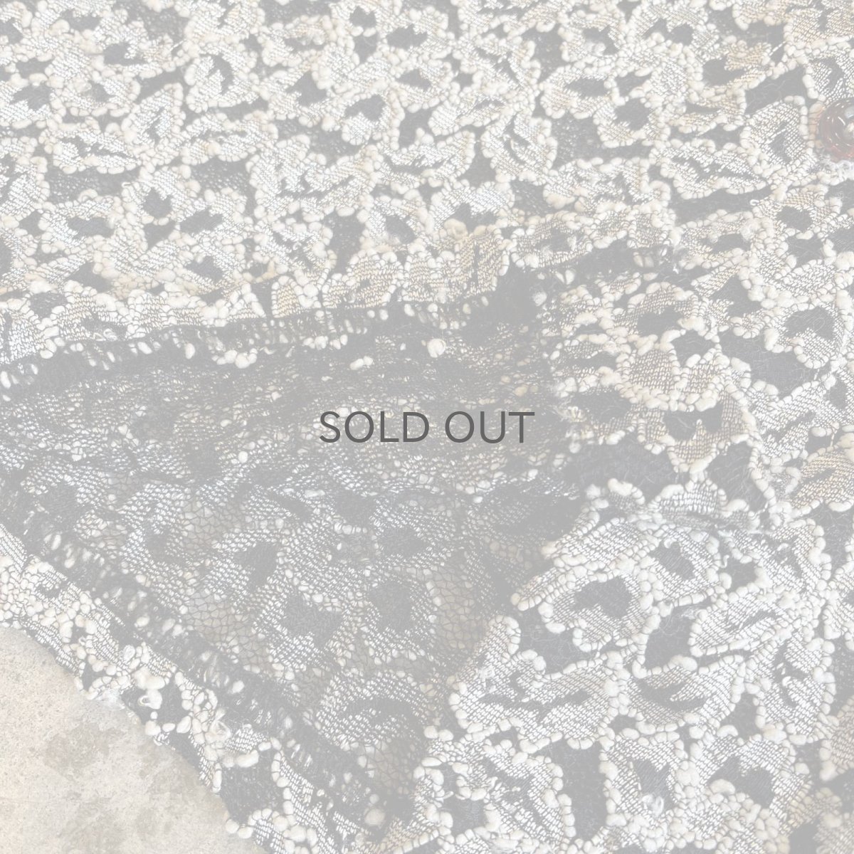 画像5: ALL OVER FLOWER EMBROIDERY DESIGN TULLE L/S SHIRT / Ladies M (5)