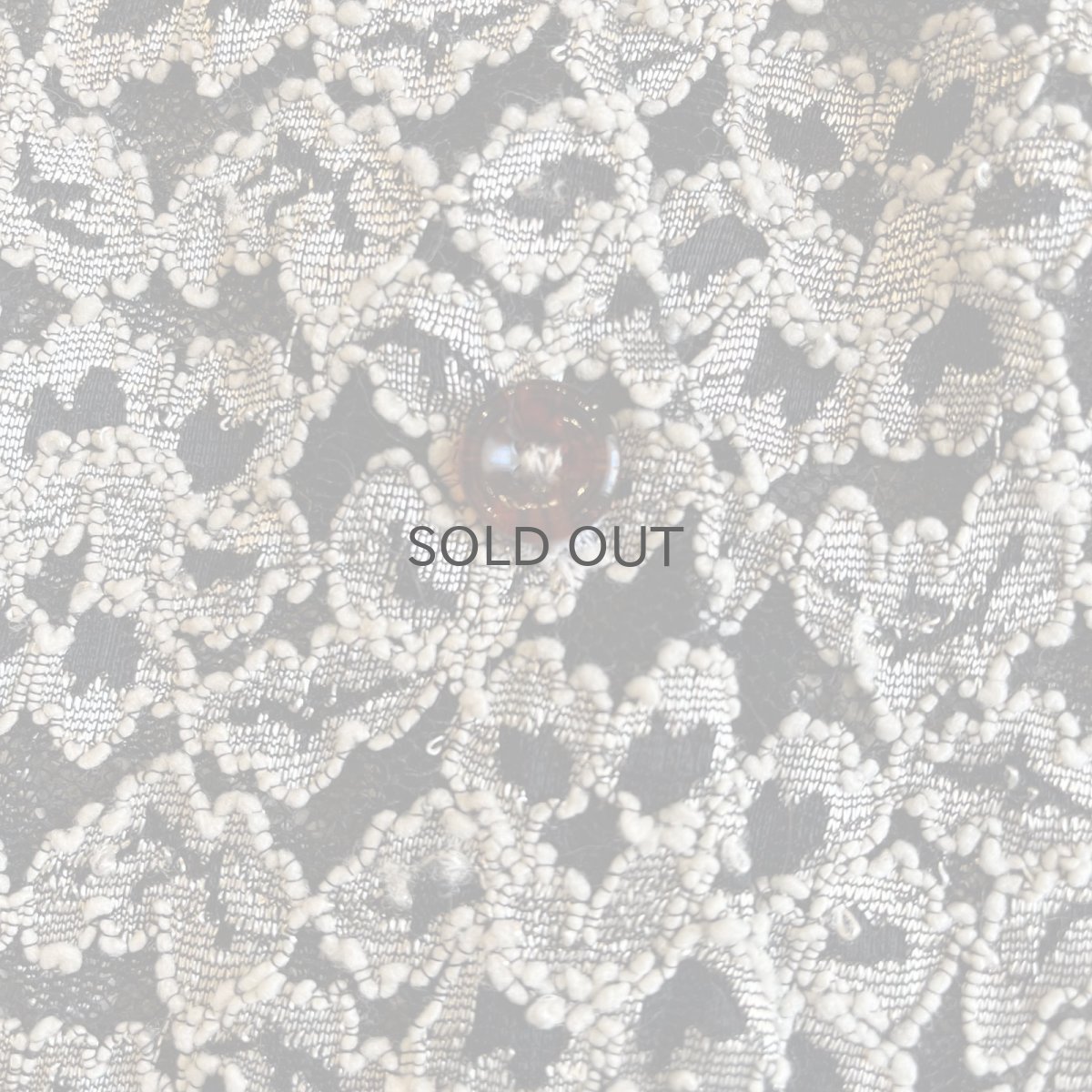 画像10: ALL OVER FLOWER EMBROIDERY DESIGN TULLE L/S SHIRT / Ladies M (10)