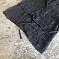 画像5: SIDE RIBBON DESIGN FLOWER LINE PATTERN SHEER L/S SHIRT / Ladies M (5)