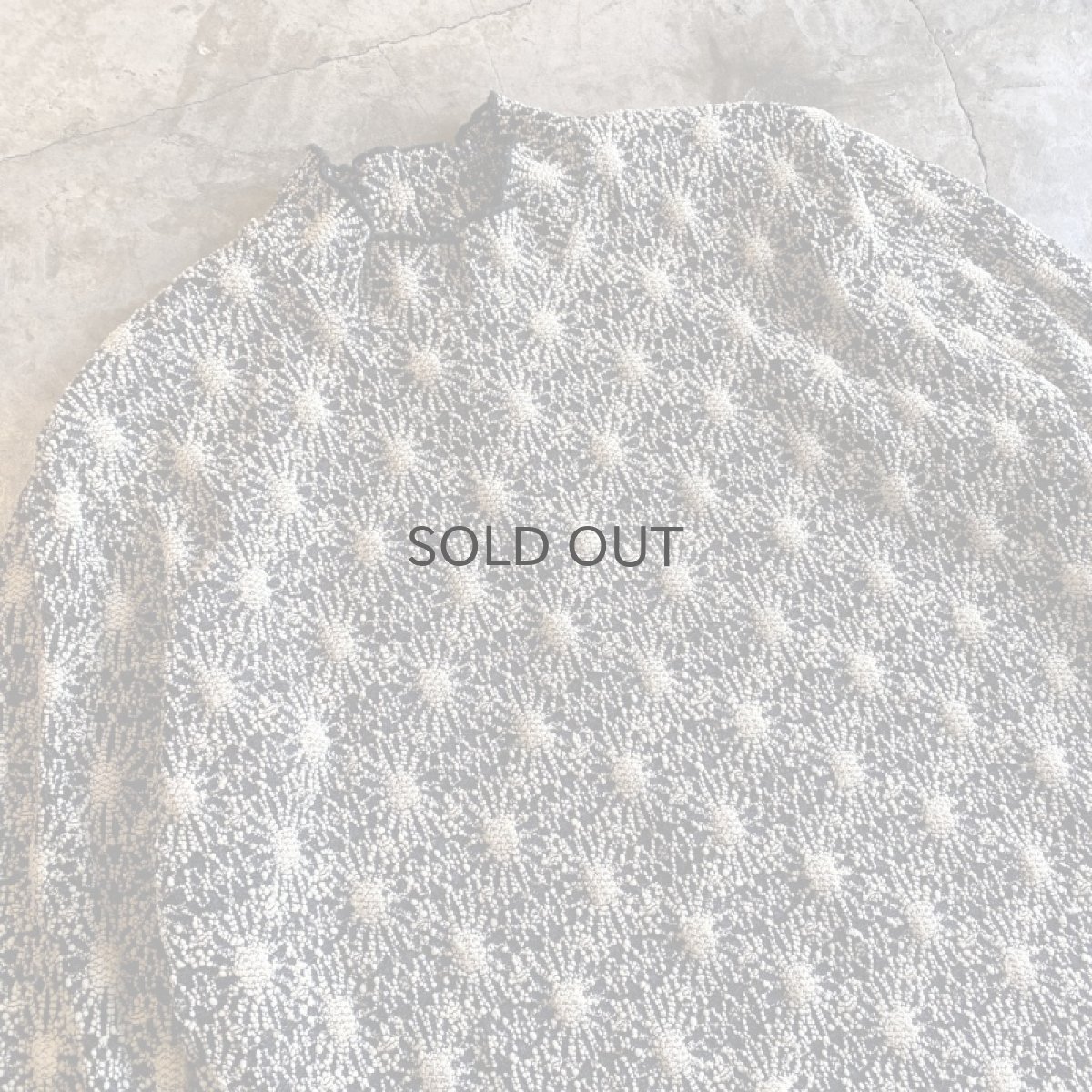 画像3: LACE DESIGN FLORAL PATTERN L/S TOPS / Ladies M (3)