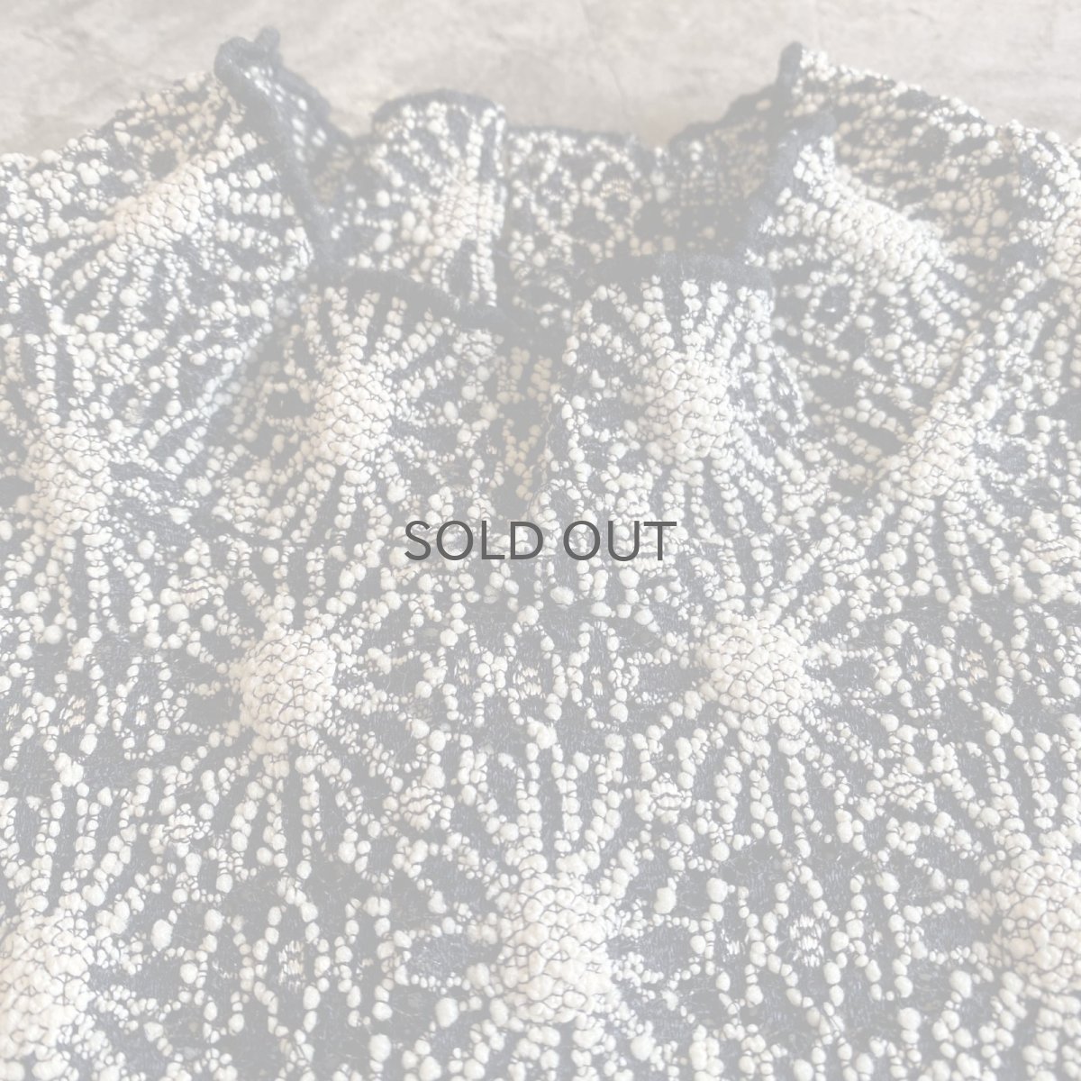 画像5: LACE DESIGN FLORAL PATTERN L/S TOPS / Ladies M (5)