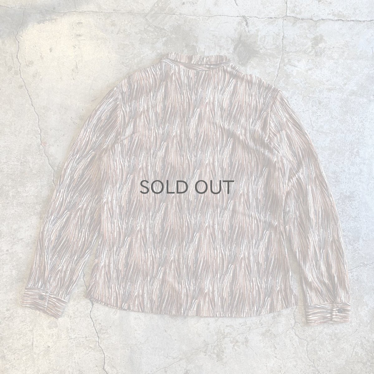 画像2: ART ALL OVER PATTERN ALL DESIGN SHIRT / Ladies L(M) (2)