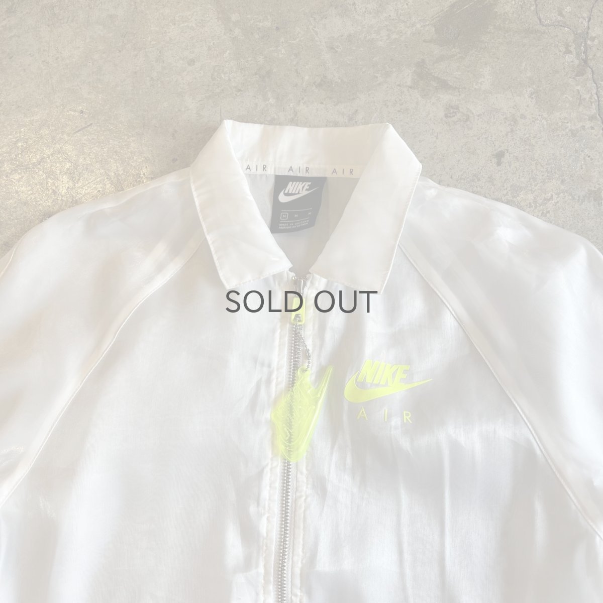 画像7: 【NIKE】WHITE LUSTER COLOR SHEER DESIGN ZIP UP JACKET / Ladies M (7)