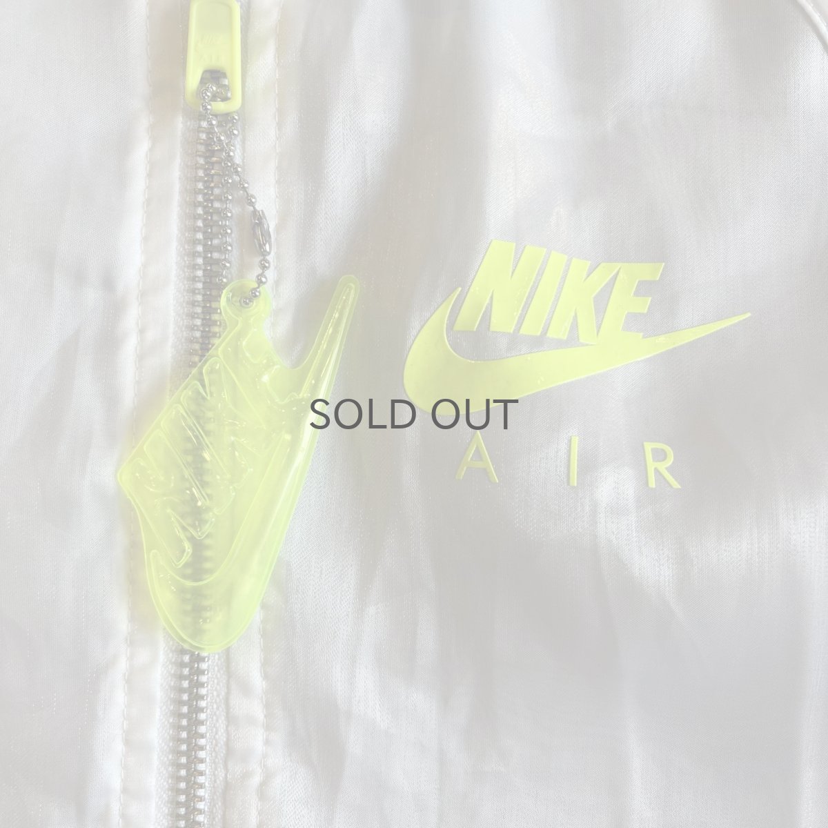 画像8: 【NIKE】WHITE LUSTER COLOR SHEER DESIGN ZIP UP JACKET / Ladies M (8)