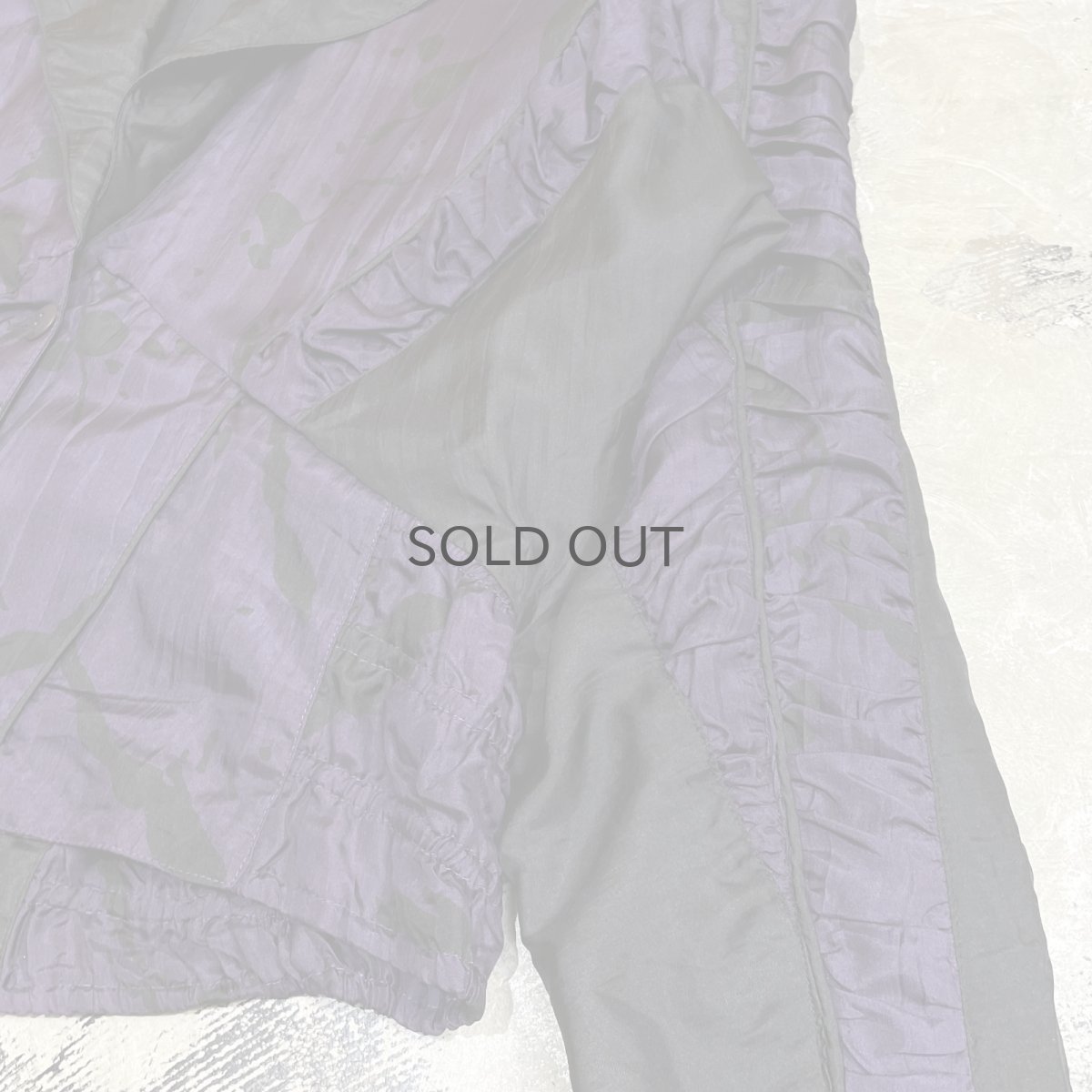 画像6: COLOR SWITCHED WASHER DESIGN SILK JACKET / Mens S(L) (6)