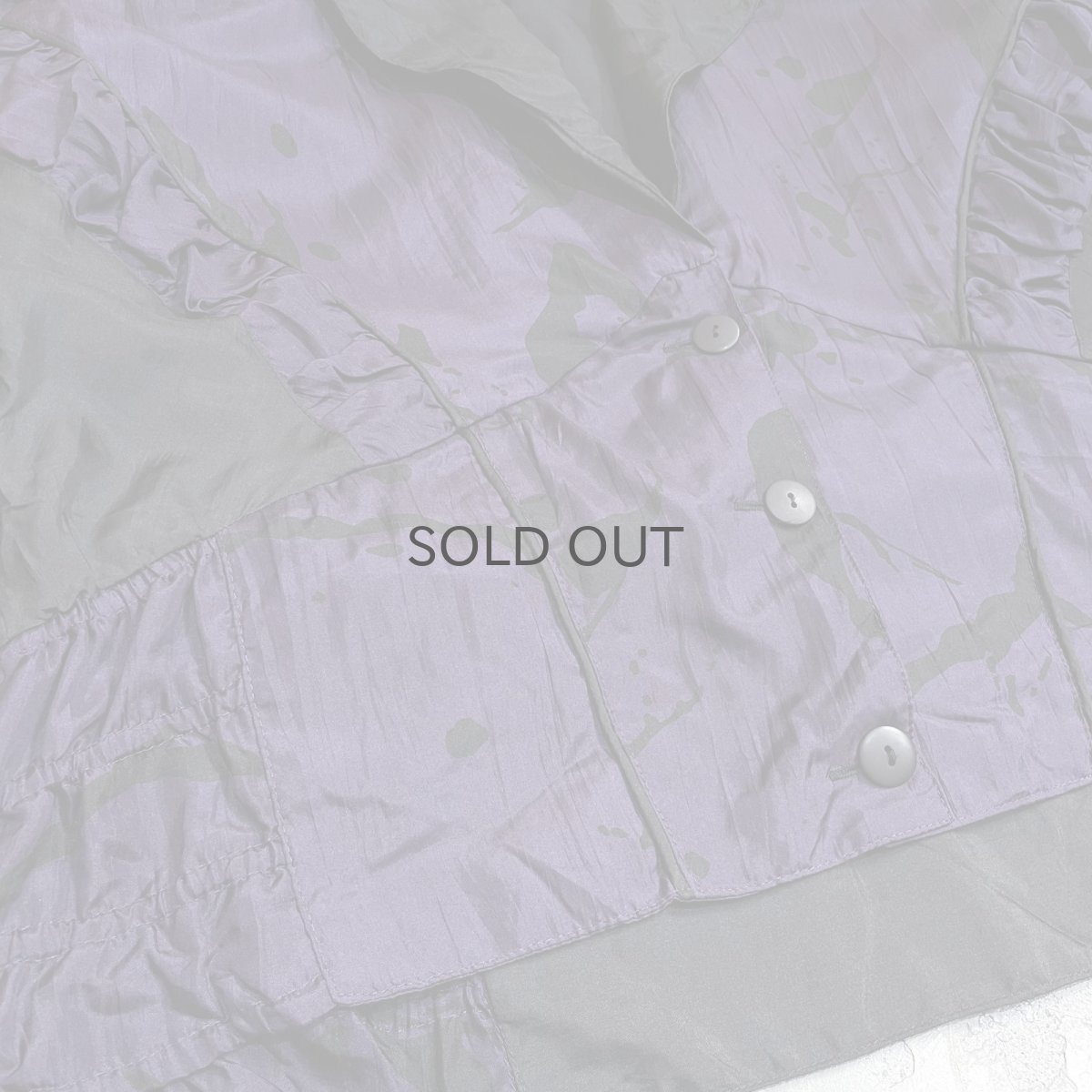 画像5: COLOR SWITCHED WASHER DESIGN SILK JACKET / Mens S(L) (5)