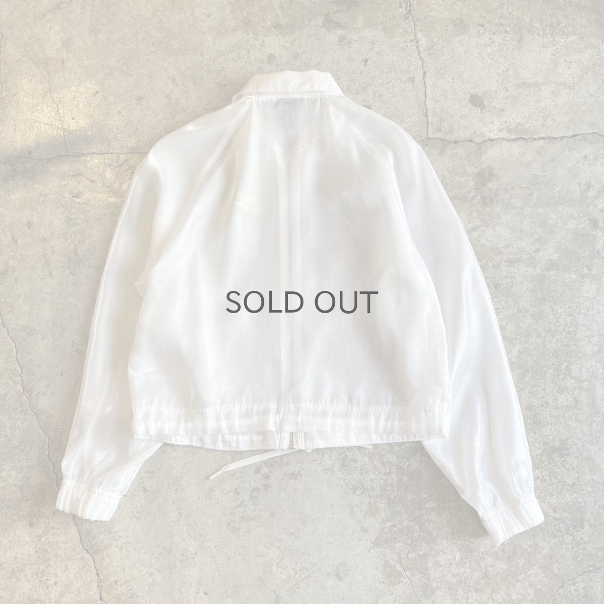 画像2: 【NIKE】WHITE LUSTER COLOR SHEER DESIGN ZIP UP JACKET / Ladies M (2)