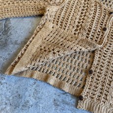 画像8: COLOR DESIGN CROCHET SHORT CARDIGAN / Ladies M (8)